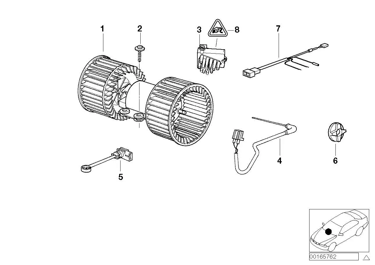 BMW Gebläse E39 E53 64118385558 - 5er E39, X5 E53