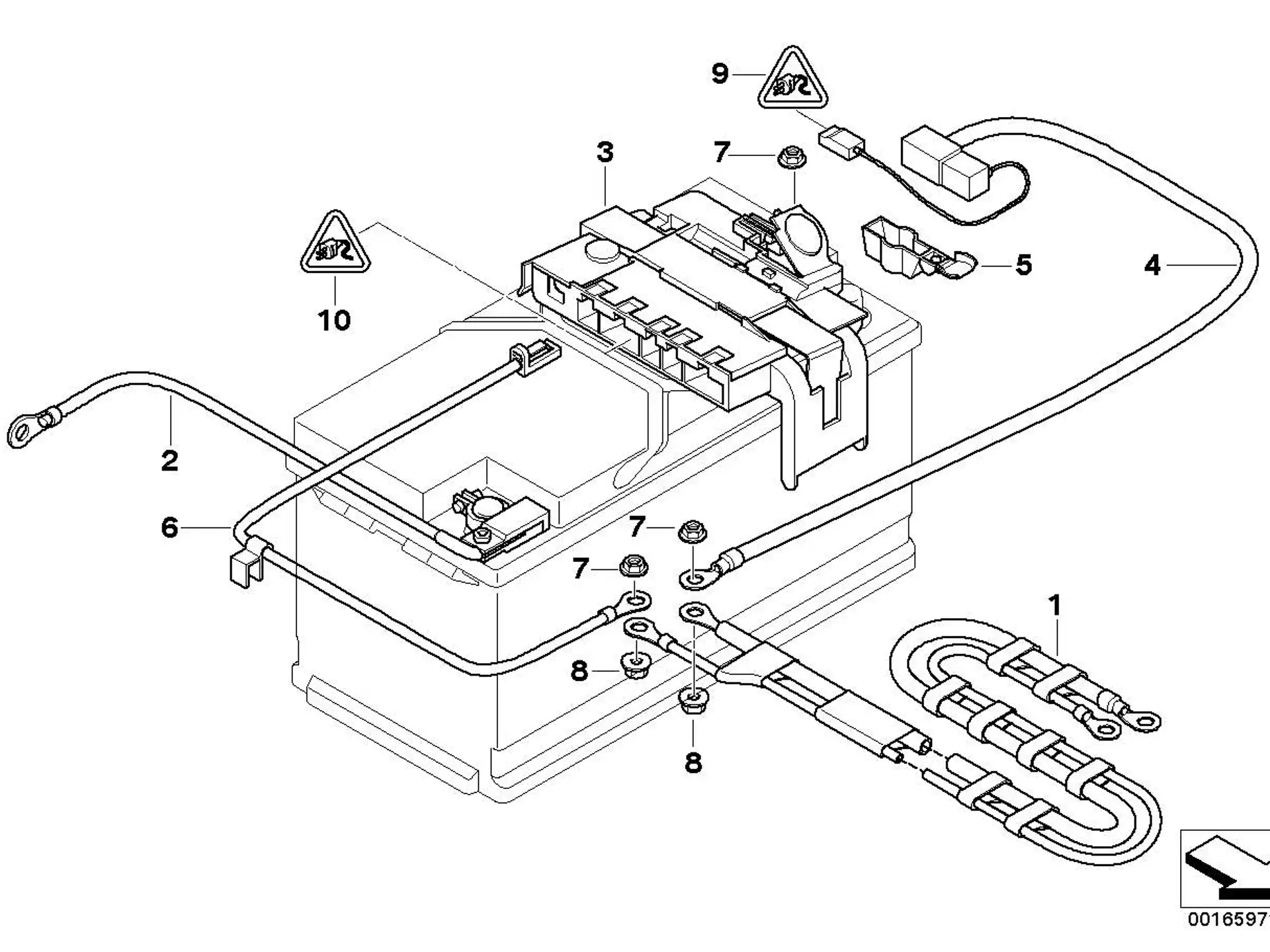 BMW Flachstecker MAK8 E81 E82 E84 E87 E88 E89 E90 E91 E92 E93 F20 F21 F30 F31 F32 F34 I01 I12 I15 61136920094