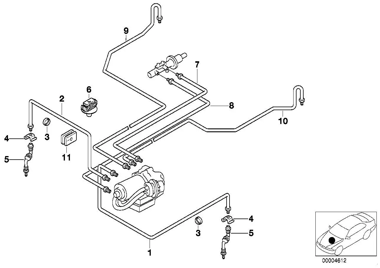 BMW Gummitülle 34321164178