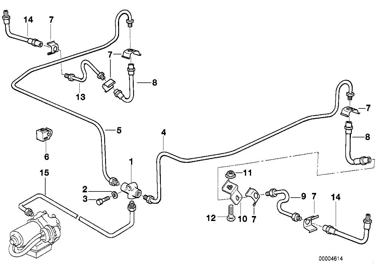 BMW Rohrleitung E12 E21 E32 E34 E39 34326755552 - Bildposition 04