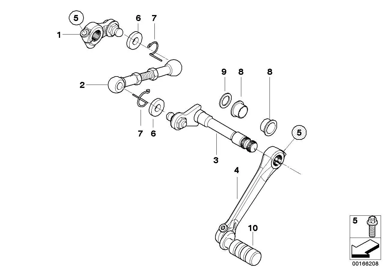 BMW Schalthebel 46717691681
