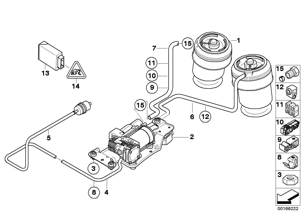 BMW Luftfeder hinten E70 E71 37126790083