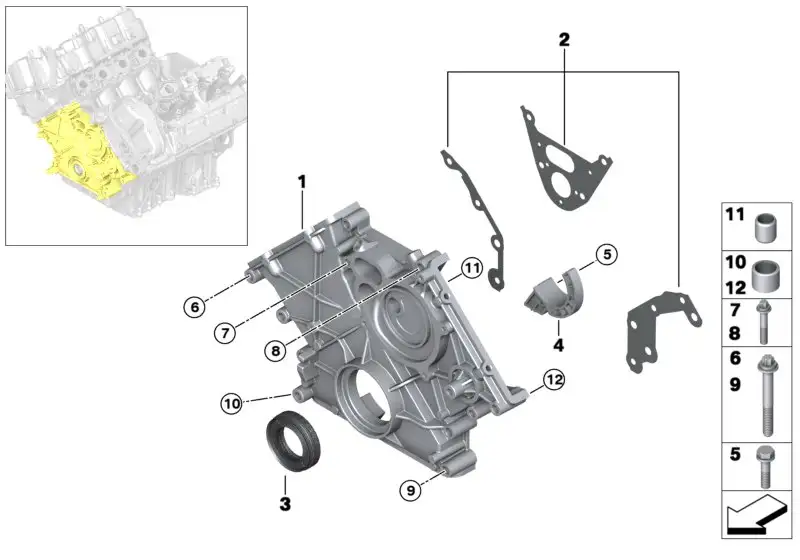 BMW Wellendichtring E53 E70 E71 E72 F15 F16 F85 F86 G05 G06 G07 G