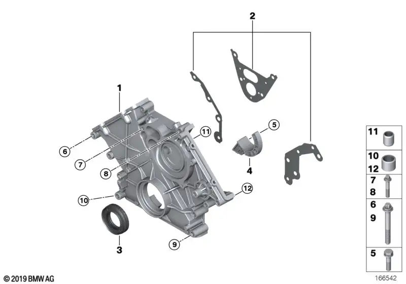 BMW Dichtungssatz Kettenkasten F90 F91 F92 F93 F95 F96 G05 G06 G0