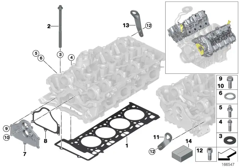 BMW Dichtungssatz Zylinderkopf asbestfrei 11127583203
