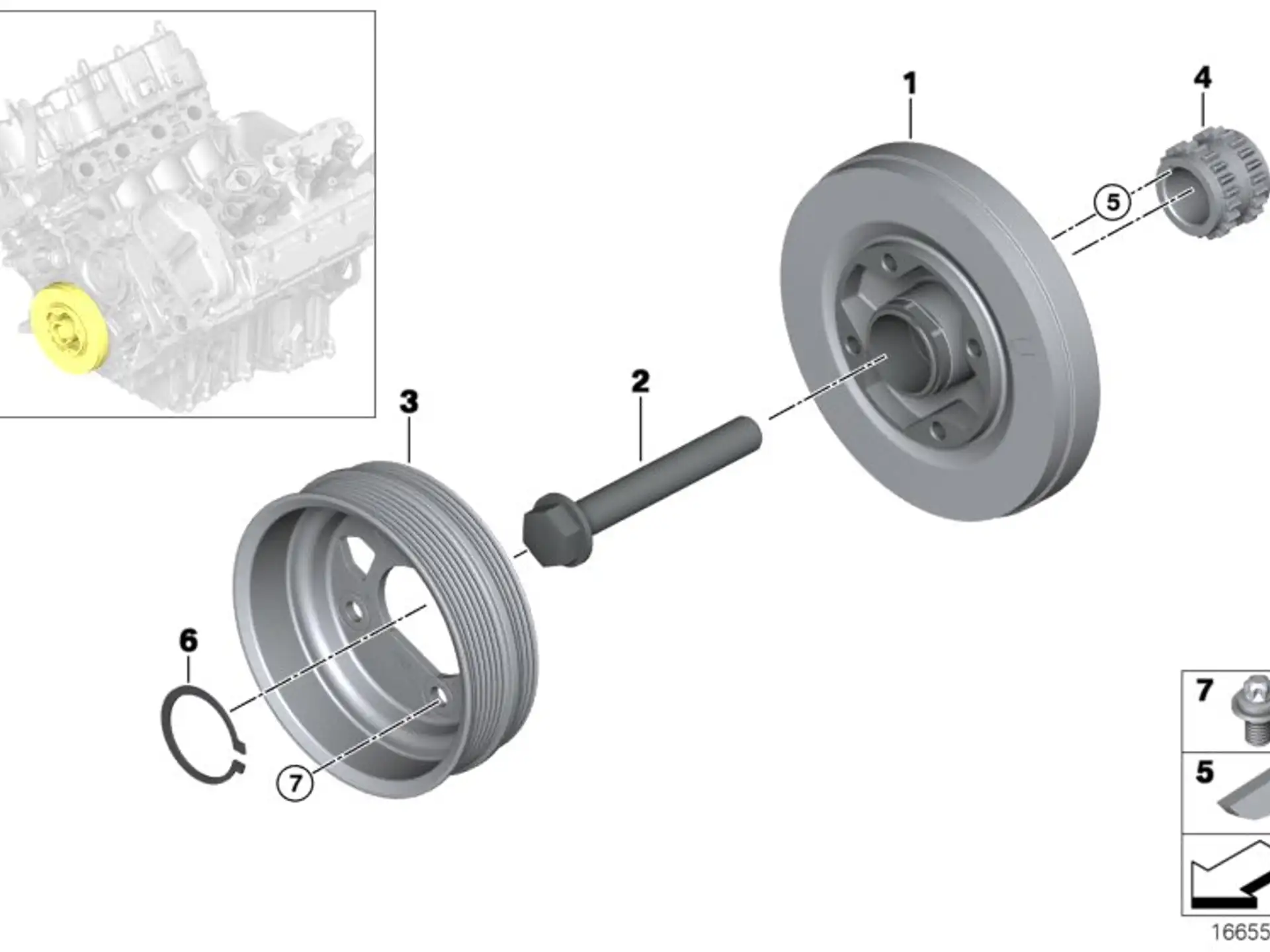 BMW Bundschraube E70 E71 E72 F01 F02 F04 F06 F07 F10 F11 F12 F13 F15 F16 F85 F86 F90 F91 F92 F93 F95 F96 G05 G06 G07 G11 G12 G14 G15 G16 G30 11238648148