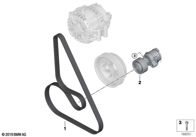 BMW Keilrippenriemen F06 F10 F12 F13 11287843246 - Bildposition 0