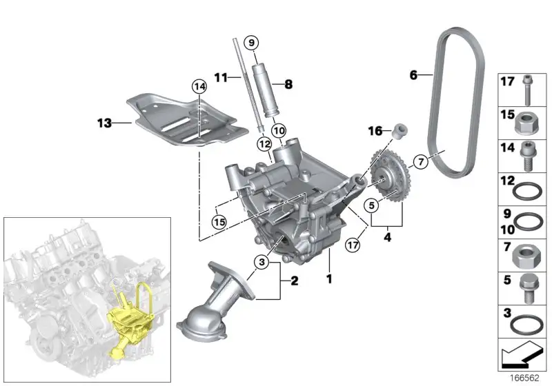BMW O-Ring E53 E60 E61 E63 E64 E65 E66 E70 E71 E72 F01 F02 F04 F0