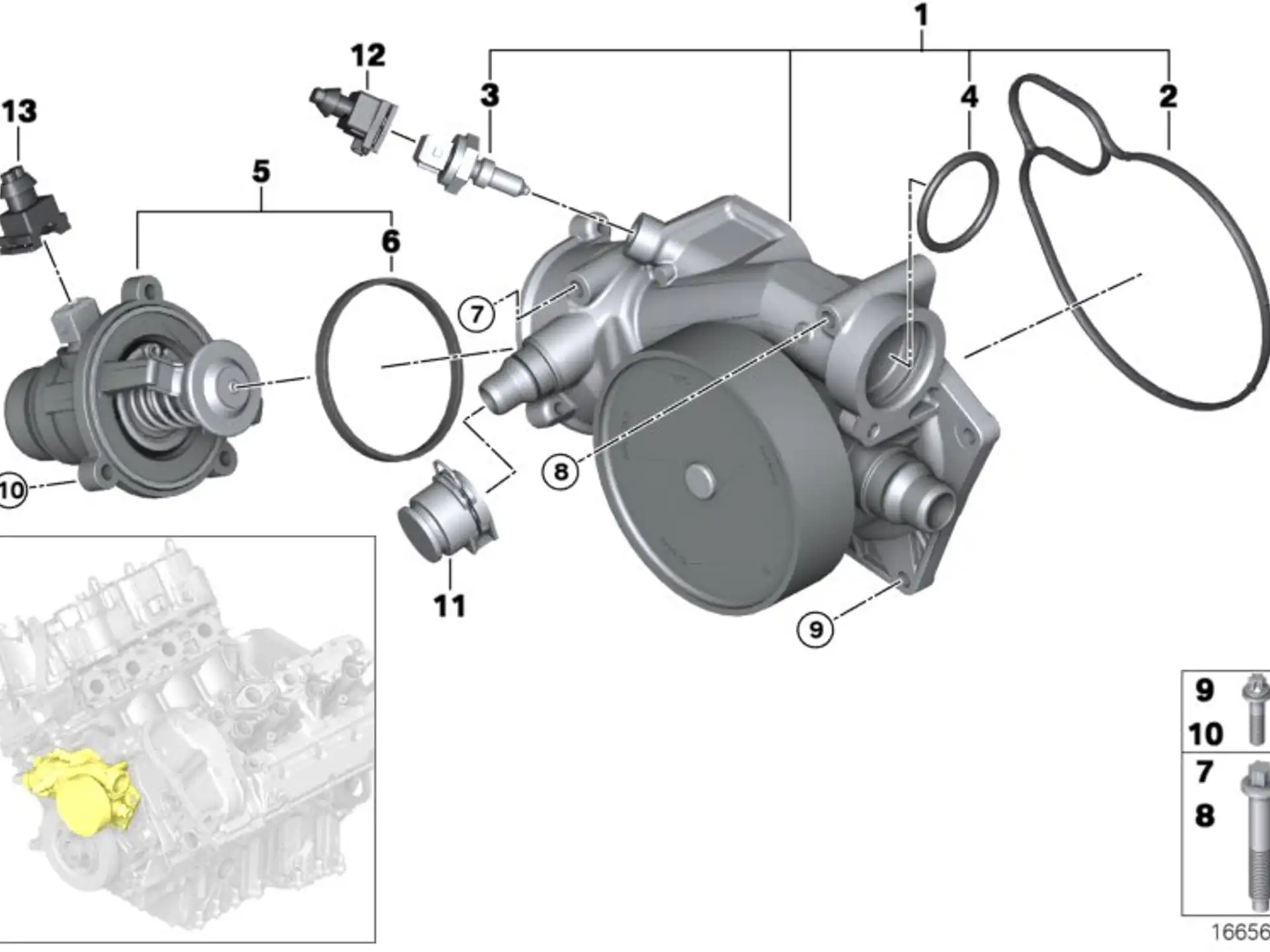 BMW Torxschraube E70 E71 E72 F01 F02 F04 F06 F07 F10 F11 F12 F13 F15 F16 F85 F86 F90 F91 F92 F93 F95 F96 G05 G06 G07 G11 G12 G14 G15 G16 G30 07129905939