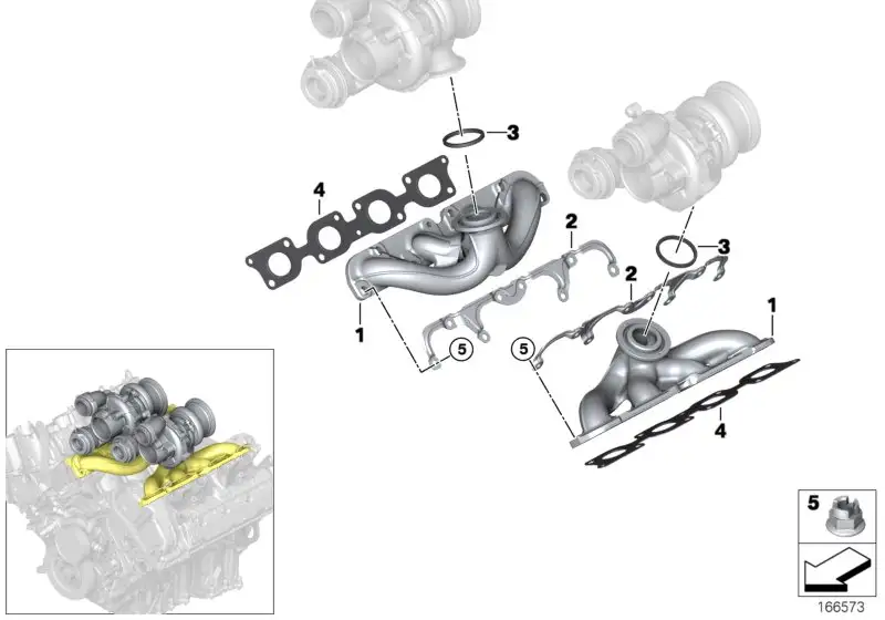 BMW Sechskantmutter mit Flansch 11627576992