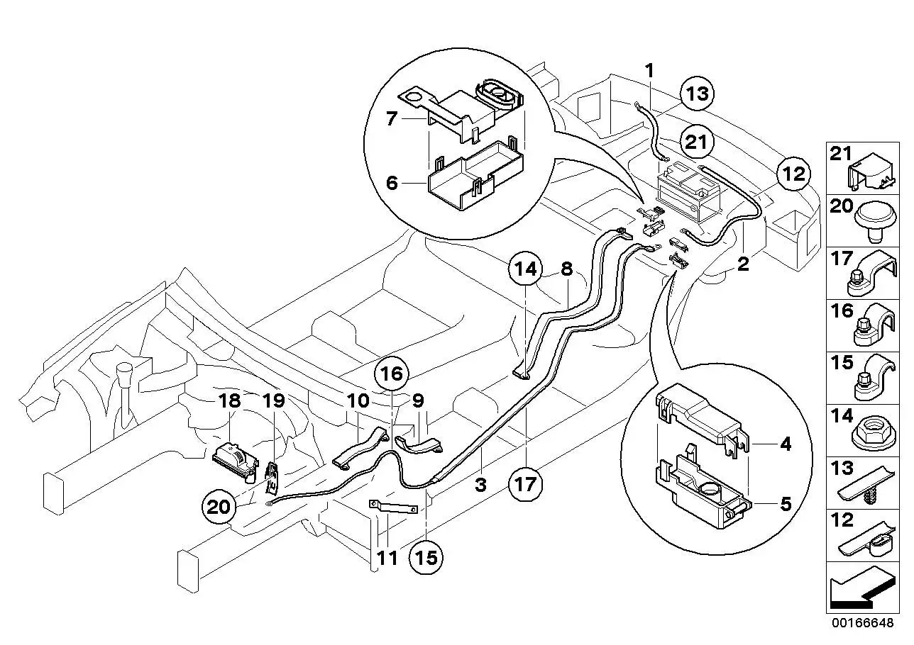 BMW Abdeckung Batterie Pluspol E63 E64 61149177111