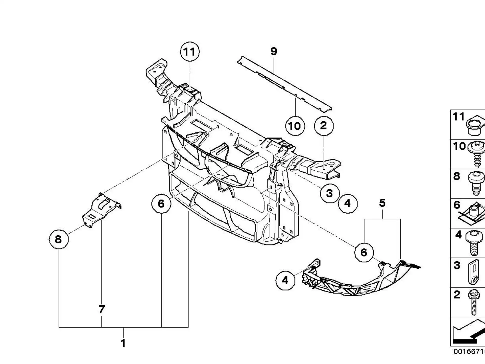 BMW Clipmutter E70 E71 E72 E81 E82 E83 E84 E85 E86 E87 E88 E90 E91 E92 E93 F07 F10 F11 F15 F16 F20 F21 F22 F23 F25 F26 F30 F31 F32 F33 F34 F36 F39 F45 F46 F48 F83 F85 F86 G01 G02 G20 G21 G30 G31 G32 F60 R60 R61 41357060601