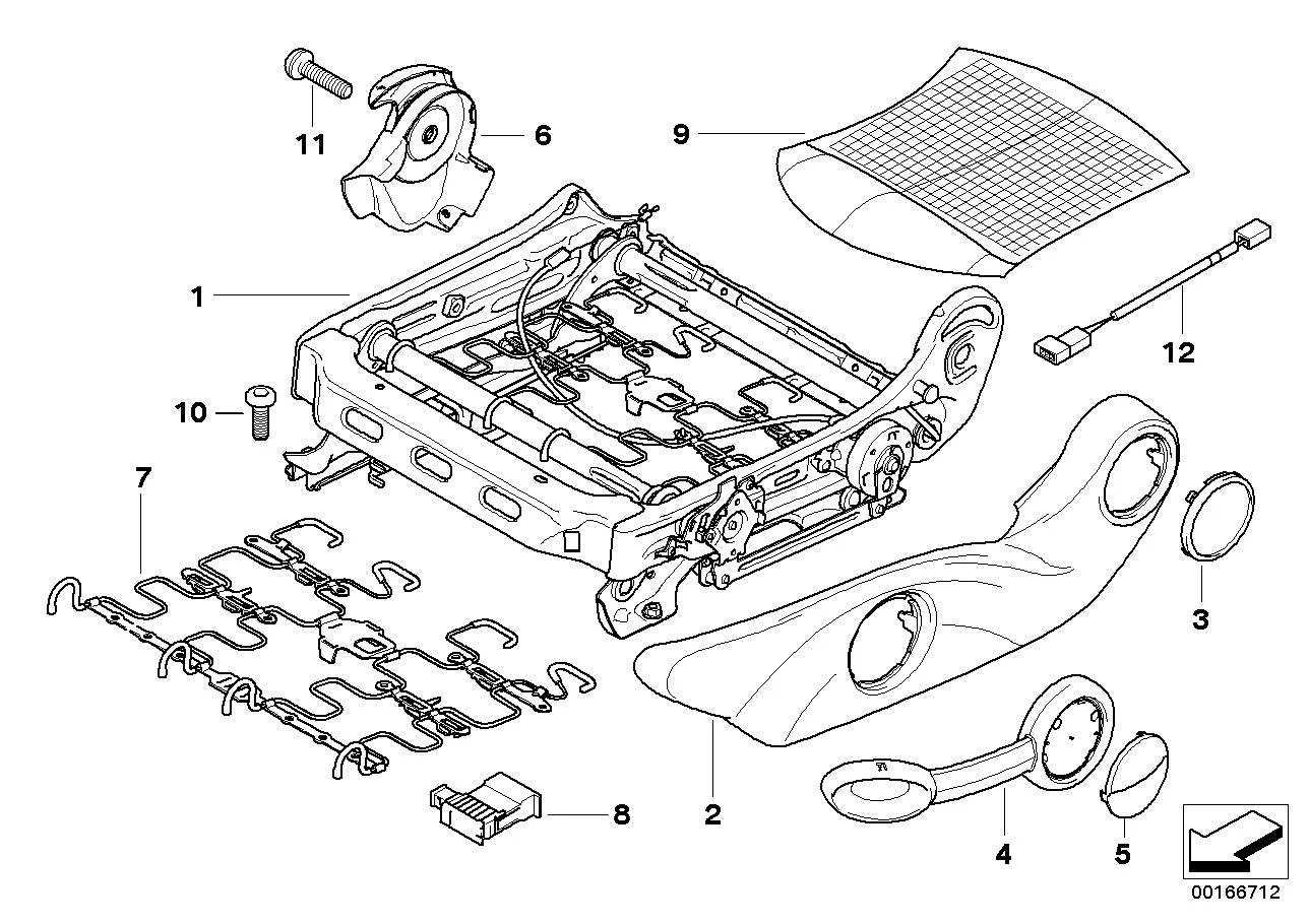 BMW Positionsschalter Fahrerseite 52102752671