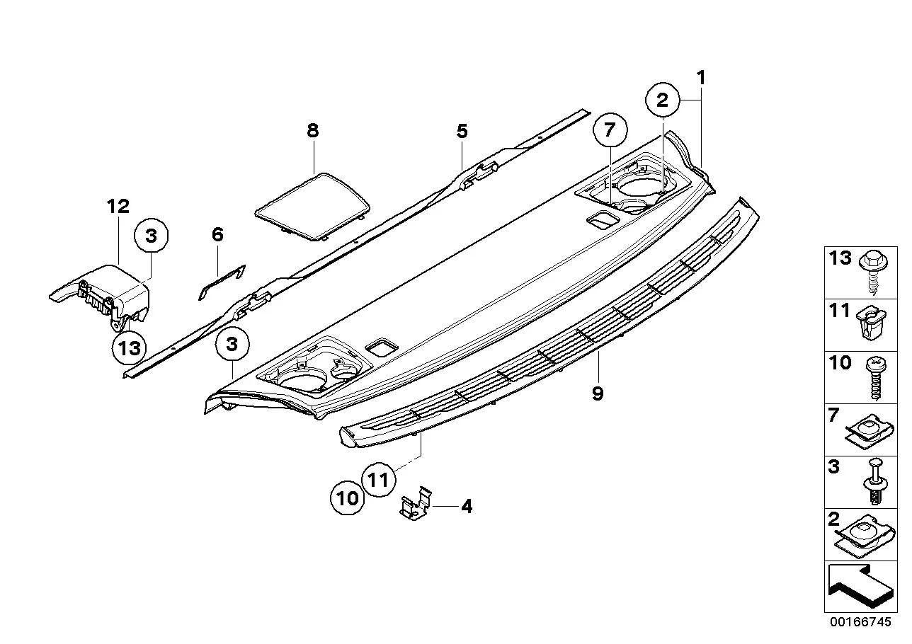 BMW Blechmutter ST4,8-16-ZNS3  E60 E61 E63 E64 E65 E66 E82 E83 E85 E86 E90 E91 E92 E93 F01 F02 F04 F07 F10 F11 F15 F16 F85 F86 F90 F92 F93 F97 F98 G01 G02 G15 G16 G30 07129904243