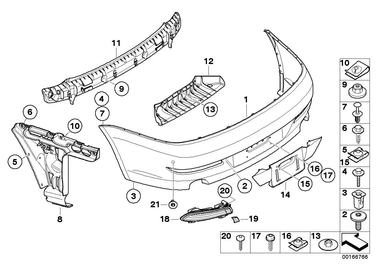 BMW Deckel Abschleppöse E63 E64 63217199327