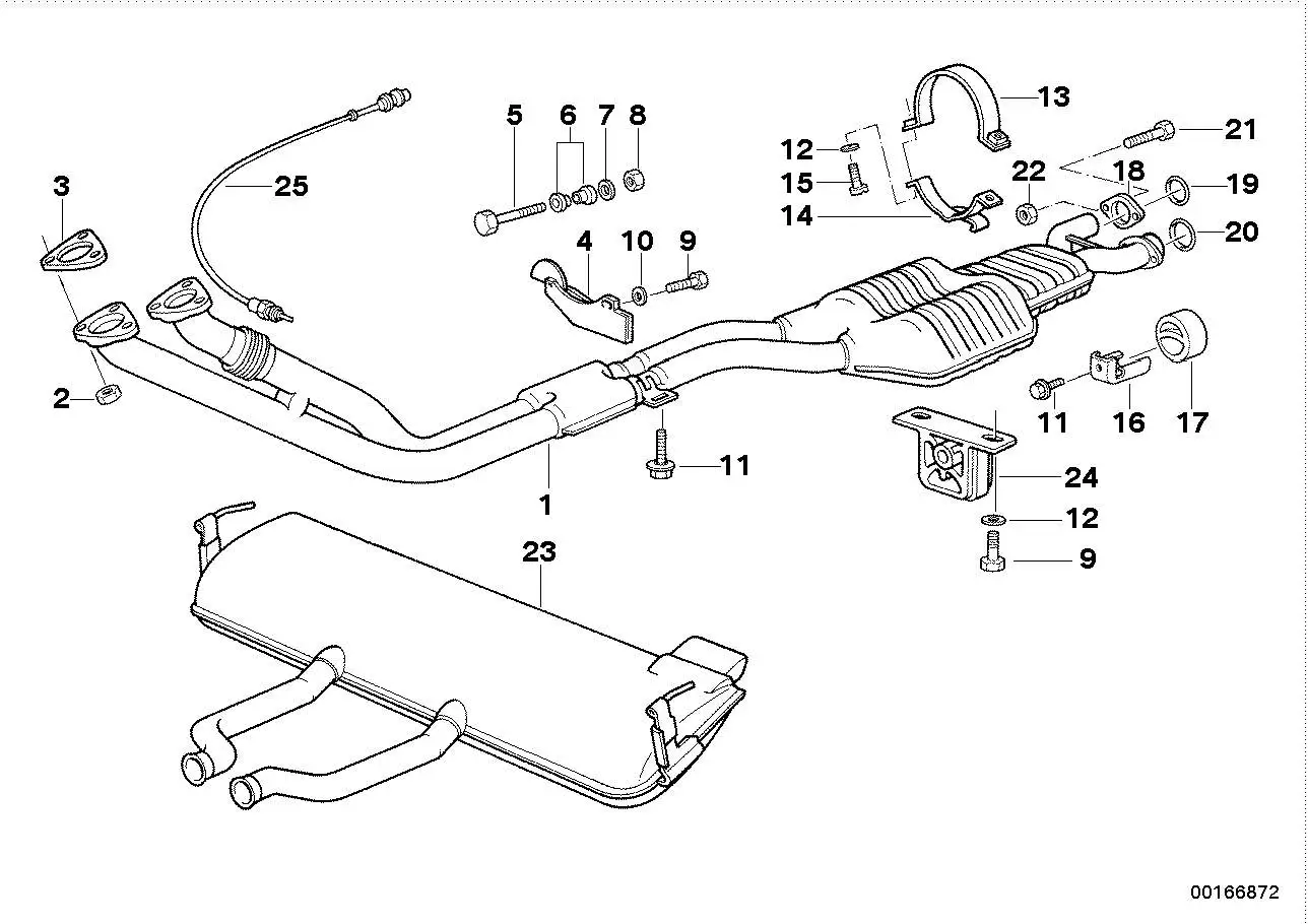 BMW Nachschalldämpfer 18121728530 - Bildposition 23