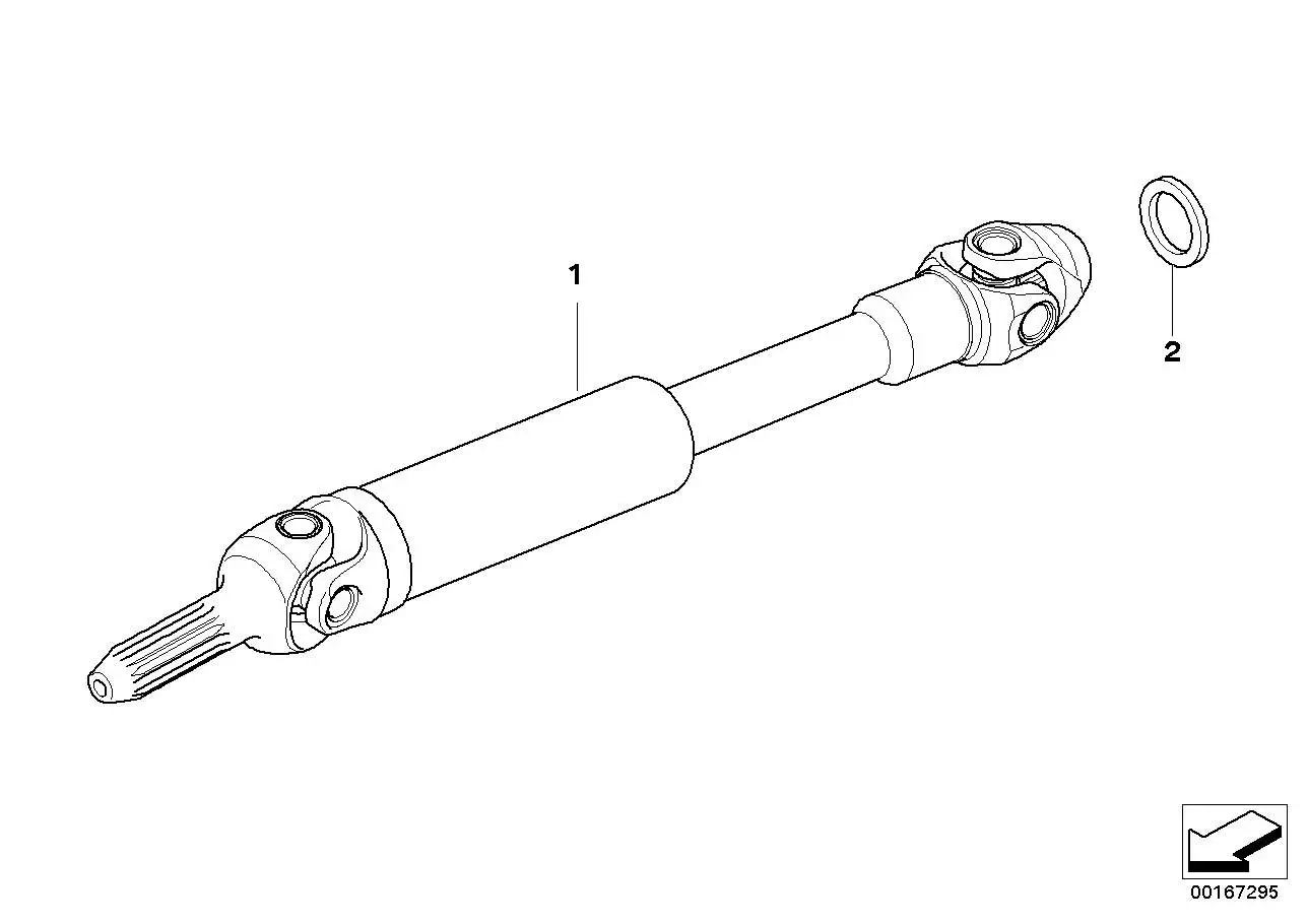 BMW Kardanwelle K40 K43 K44 26117724709