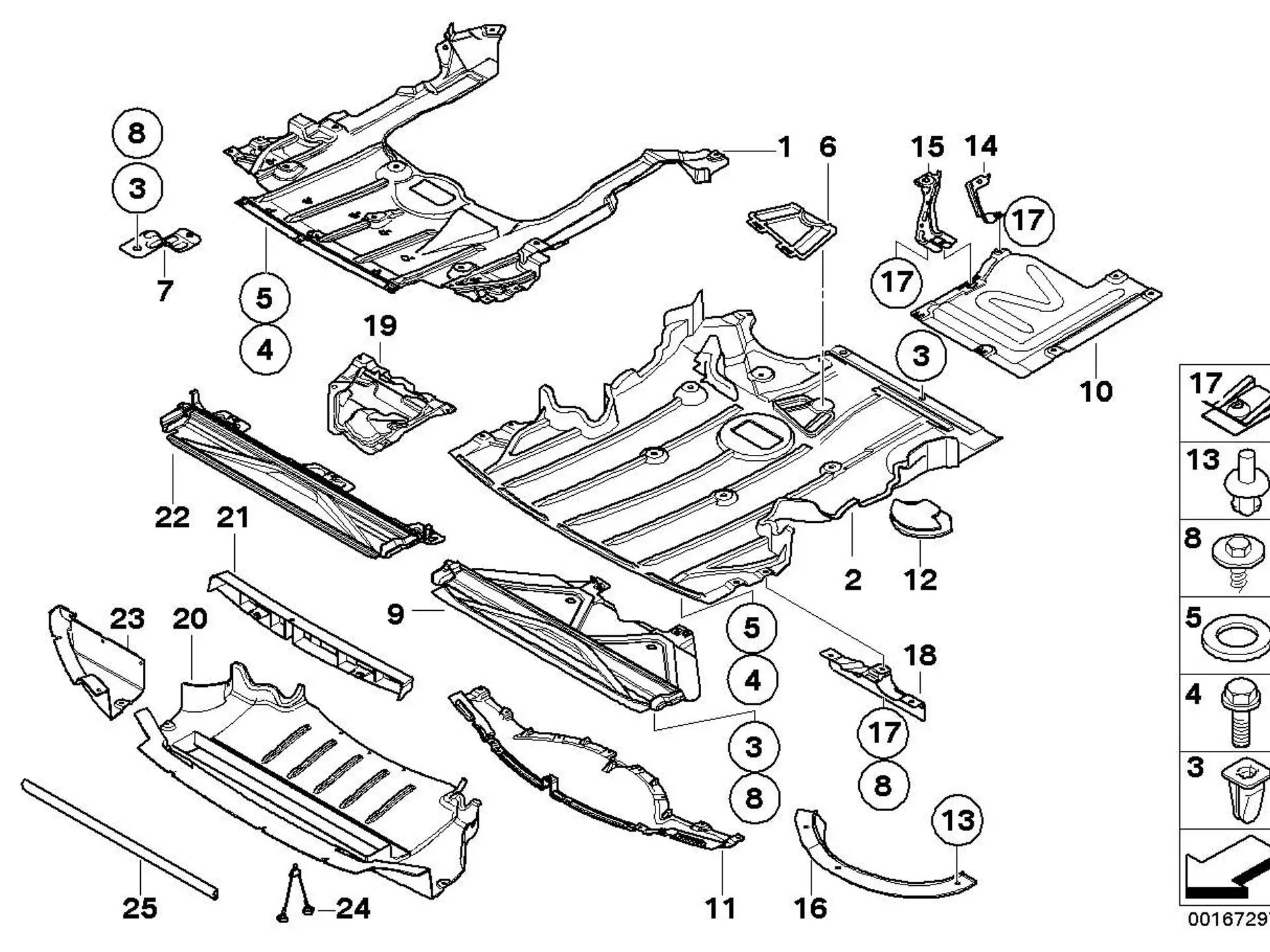 BMW Motorraumabschirmung E90 E91 51758040111