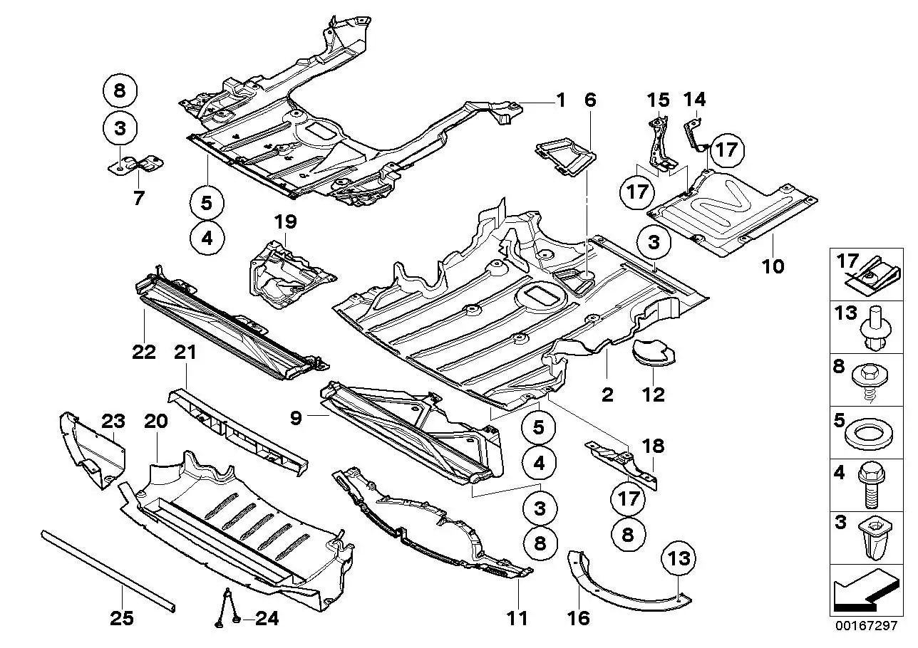 BMW Abdichtung Wasserkühler E81 E82 E87 E88 E90 E91 E92 E93 51757