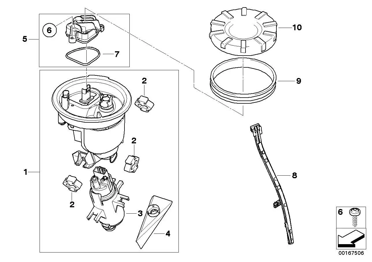 BMW Kraftstoffpumpeneinheit K26 16147680369