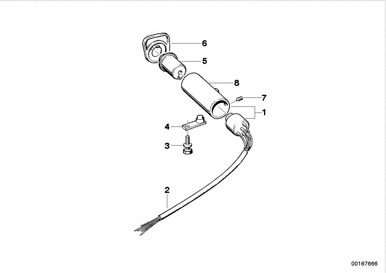 BMW Zündanlassschalter 61321375112 - Bildposition 02