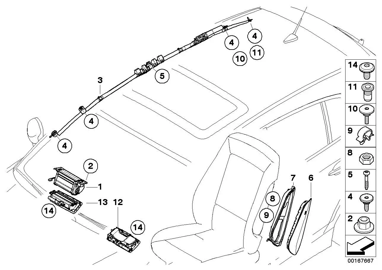 BMW Blindnietmutter Flachkopf E81 E82 E84 E87 E88 E90 G05 G06 G07
