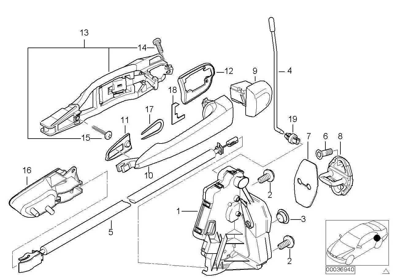 BMW Abdeckung links E46 51218216119 - 3er E46 Cabrio - Compact -