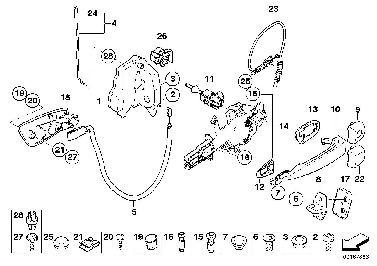 BMW Verschluss mit Schlüssel links E92 E93 51217187853 - 3er E92,