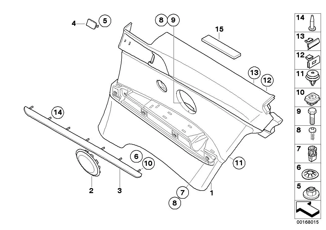 BMW Spreizmutter E46 E92 E93 51427064735 - Bildposition 07