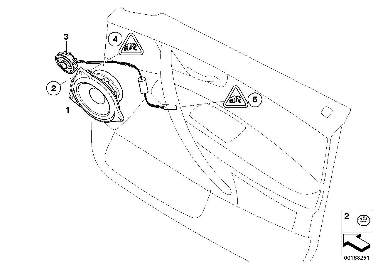 BMW Mitteltonlautsprecher Top-Hifi-System E83 E85 E86 65139143987