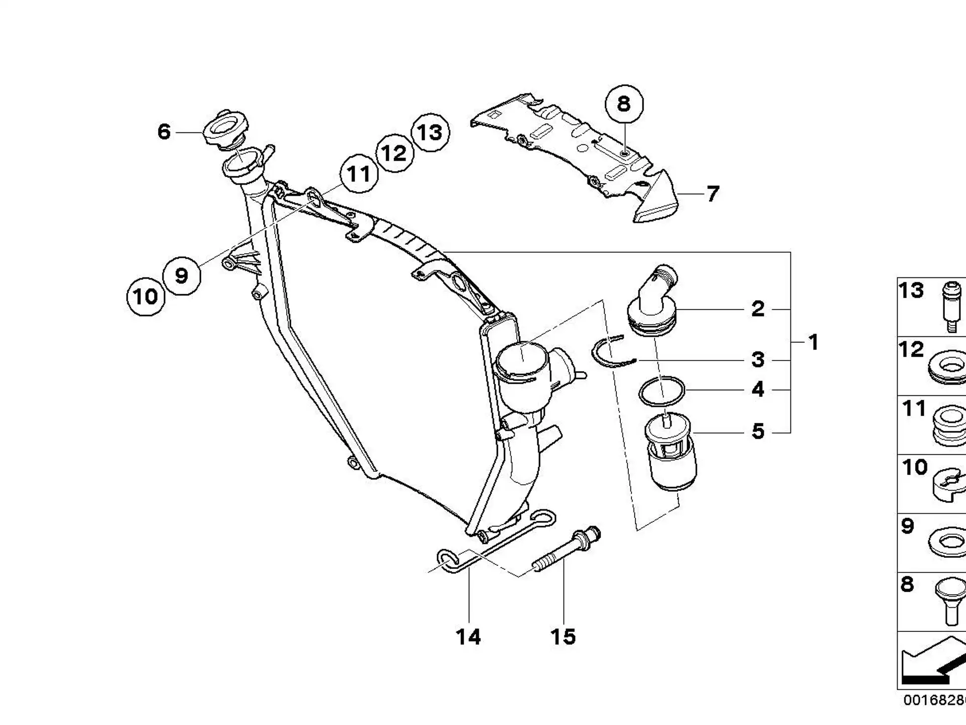 BMW O-Ring K40 K43 K44 K48 K61 17117672756