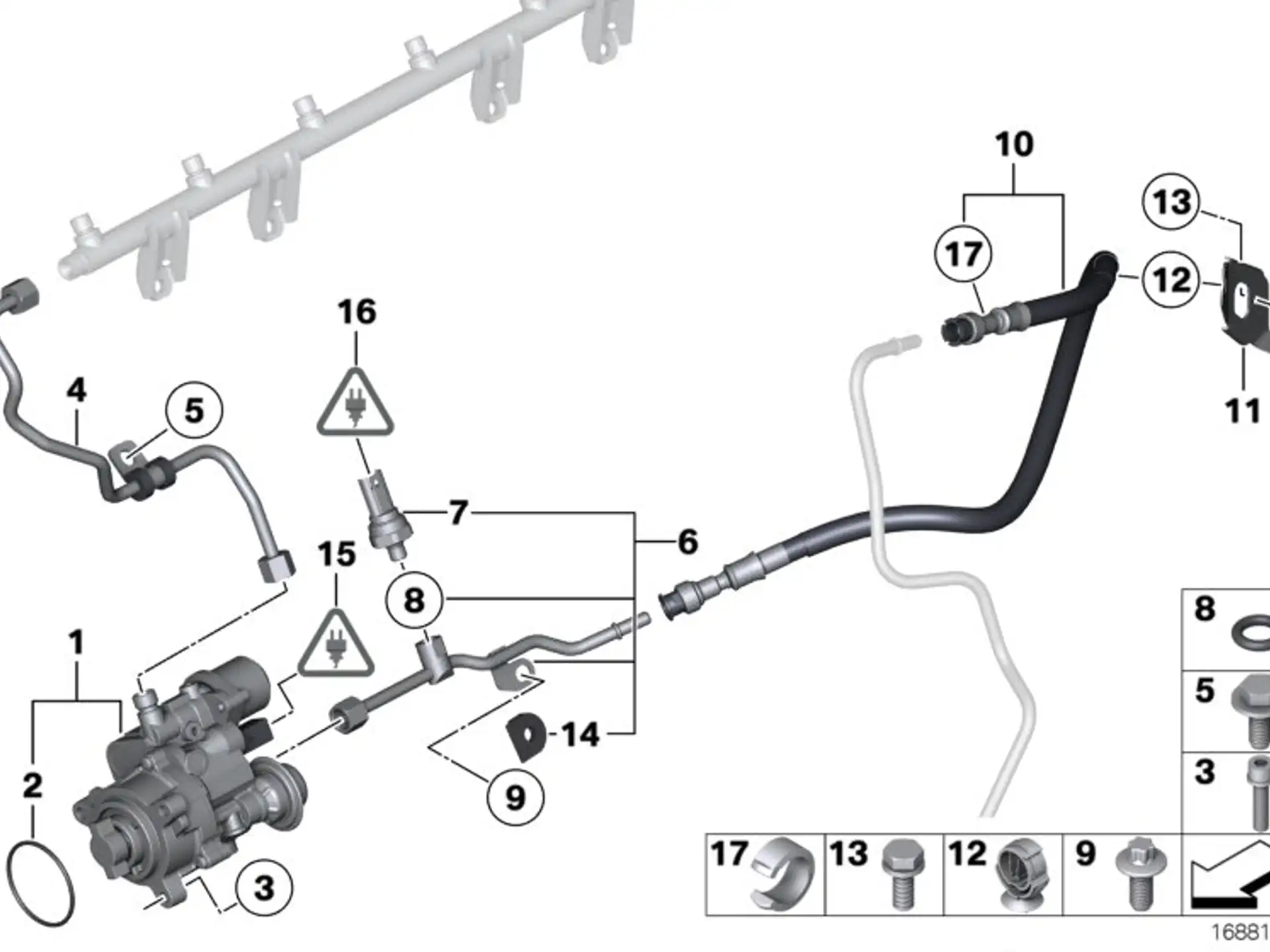 BMW O-Ring E60 E61 E63 E64 E70 E71 E82 E88 E89 E90 E91 E92 E93 F01 F02 F07 F10 F11 F12 F13 F25 13517571363