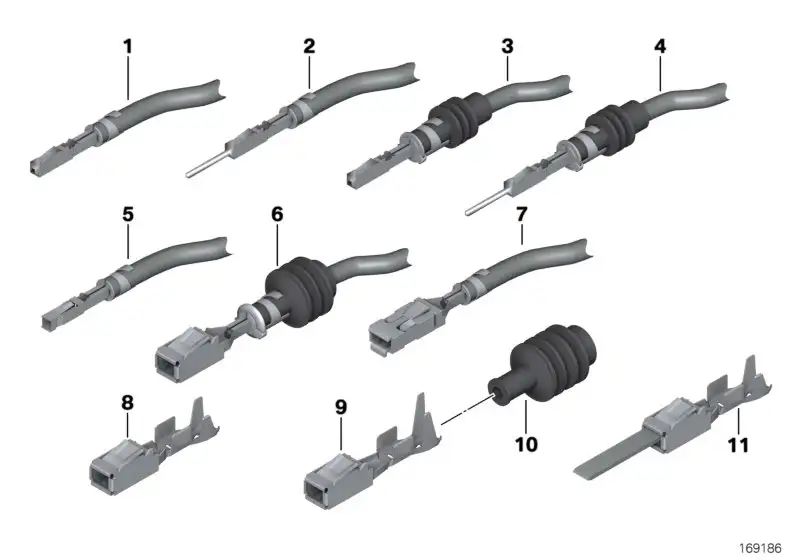BMW Buchsenkontakt F54 F55 F56 F56E R55 R56 R57 R58 R59 R60 12527