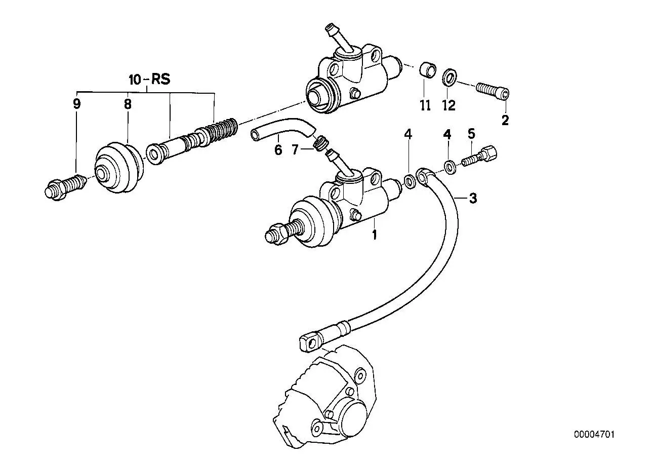 BMW Reparatursatz Hauptbremszylinder 34312311064 - 89V1, K589, 89