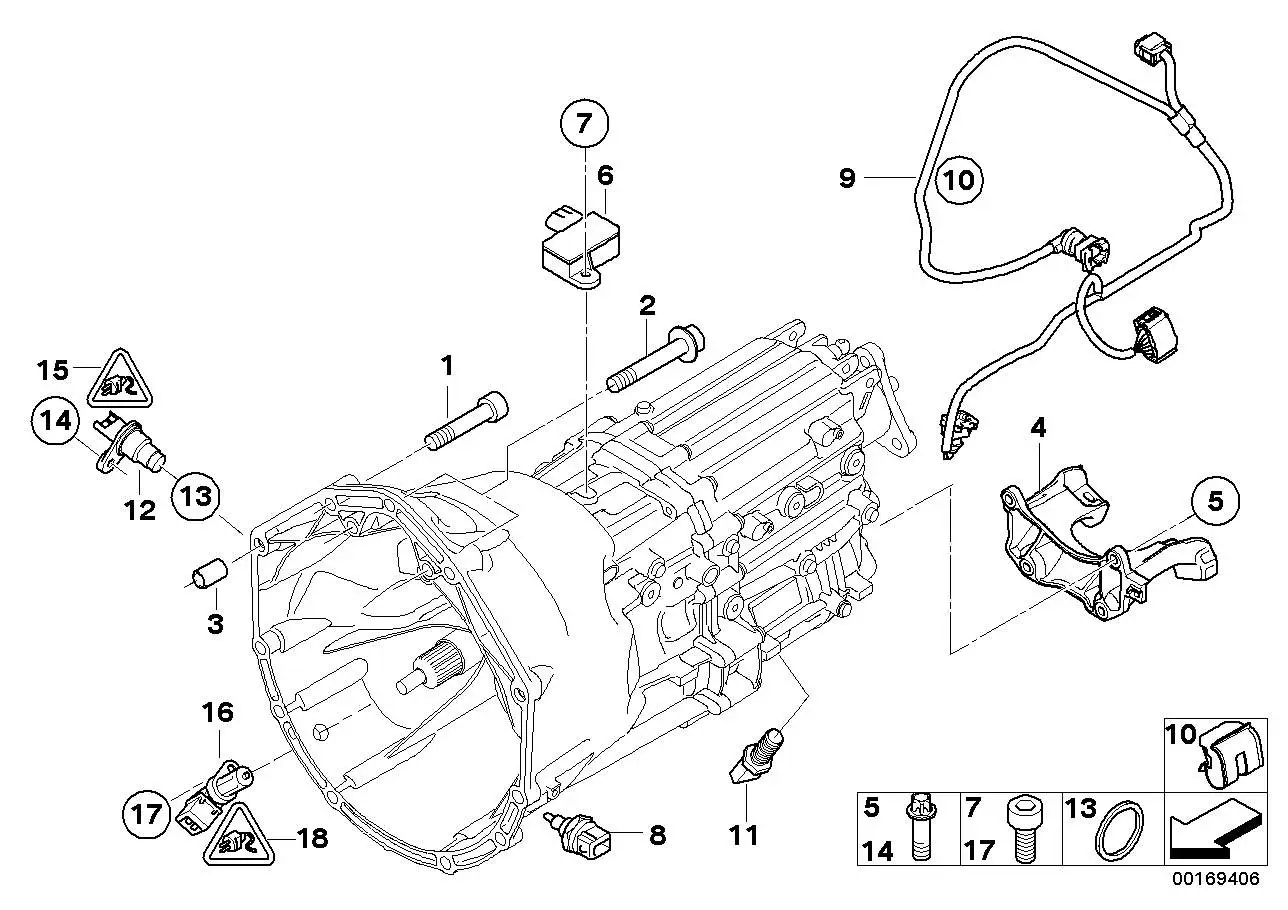 BMW Kabelbaum Getriebe 23017840637