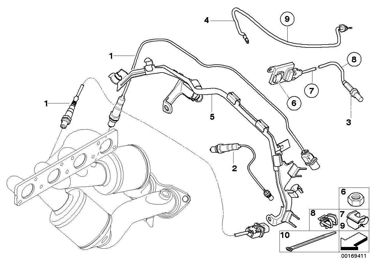 BMW Kunststoffmutter E60 E61 E63 E64 F10 F11 I01 11787572579