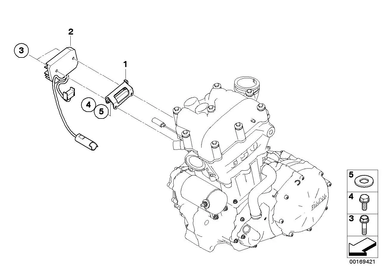 BMW Halter Generatorregler K15 62167696798