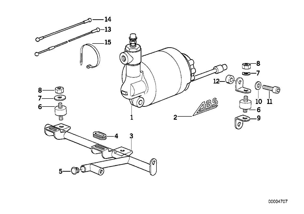 BMW Tülle 61212305034