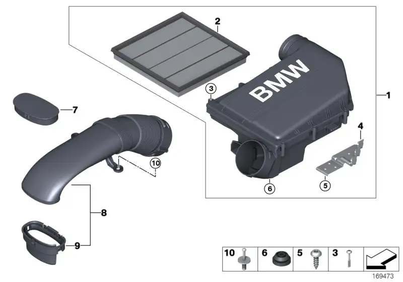 BMW Luftführung E70 E71 13717624210