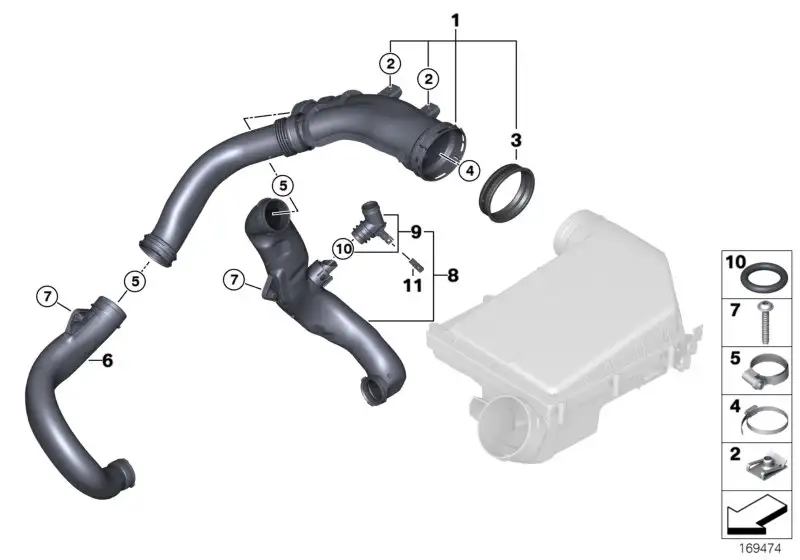BMW Schraube für Kunststoff E70 E71 E82 E88 E90 E91 E92 E93 F01 F