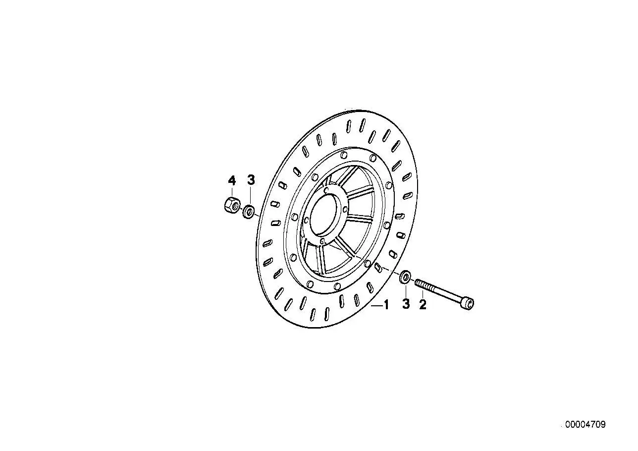 BMW Bremsscheibe schwimmend links 34112316069 - K589, K569 /