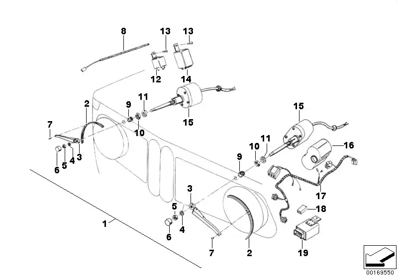 BMW Linsenblechschraube R45 R45T R65 R65T E12 E21 E23 E24 E28 E30