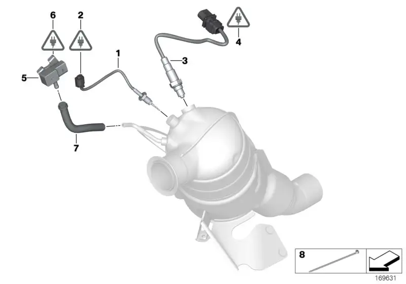 BMW Drucksensor E53 E60 E61 E65 E66 E70 E83 E87 E90 E91 E92 E93 1