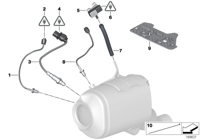 BMW Sensor Temperatur E60 E61 E70 E71 E83 E90 E91 E92 E93 13627809157