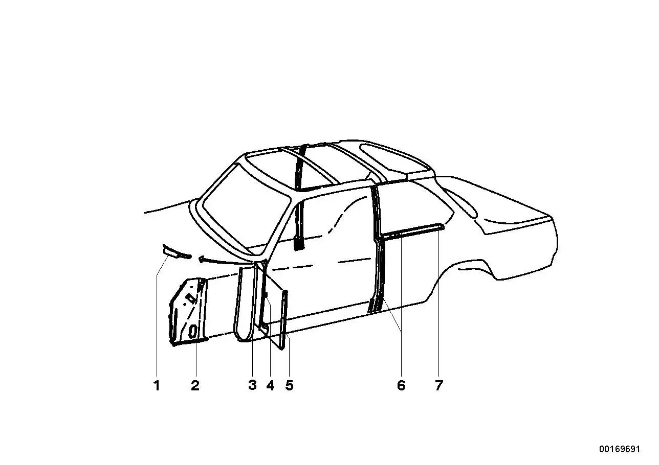 BMW Schliessblech links 41321813497