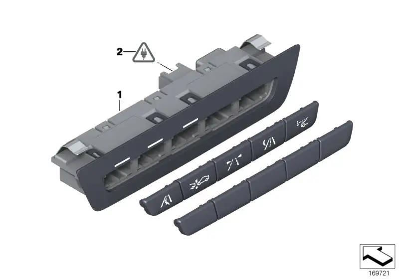 BMW Bedienelement Fahrerassistenzsysteme F01 F02 F04 F06 F07 F10