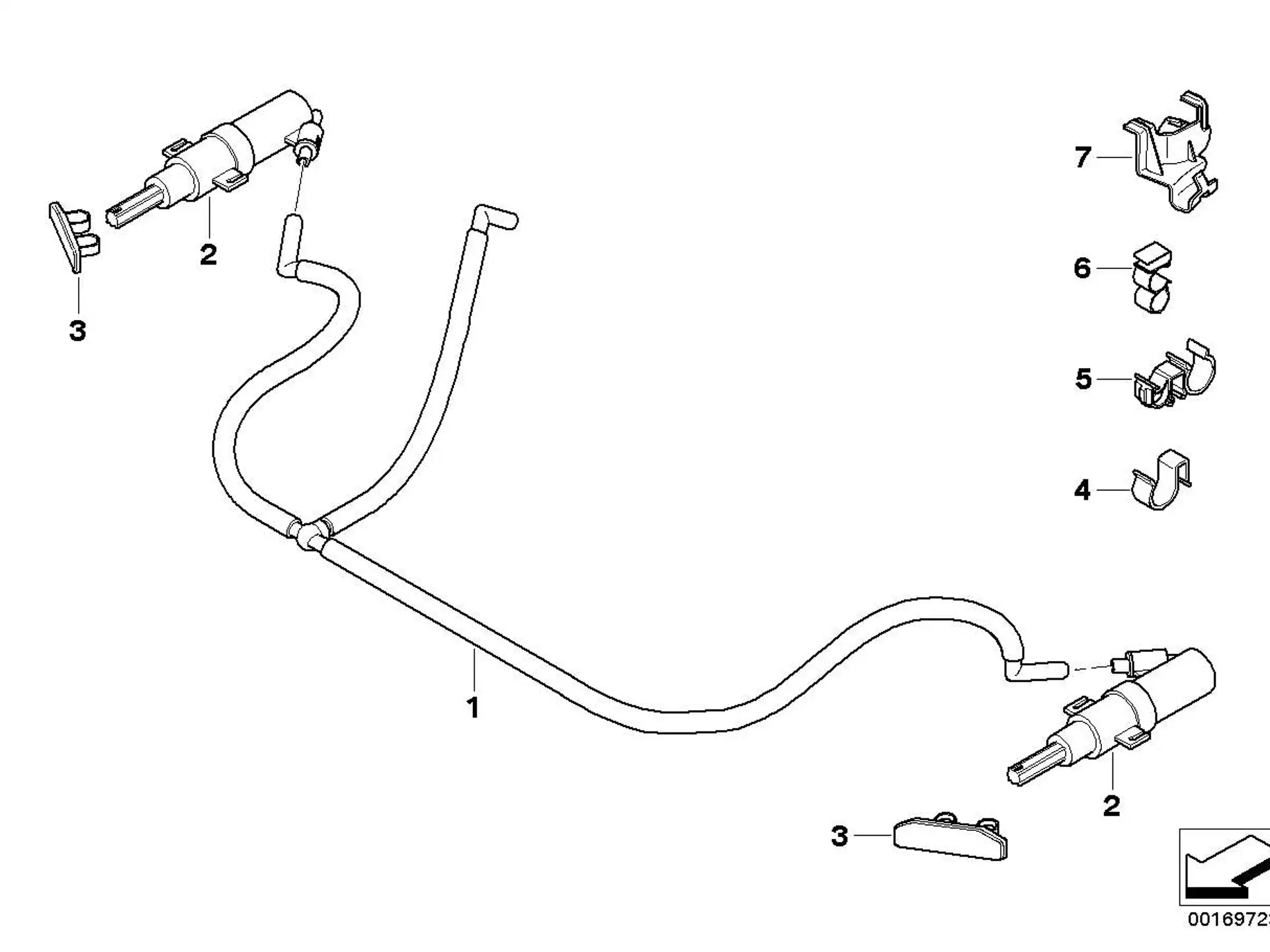 BMW Teleskopdüse E90 E91 E92 E93 61677179311
