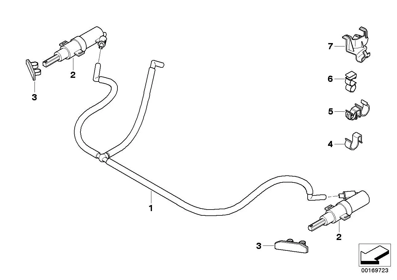 BMW Teleskopdüse E90 E91 E92 E93 61677179311 - 3er
