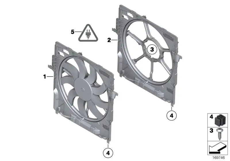 BMW Lüfterzarge E70 E71 F15 F16 17428618245