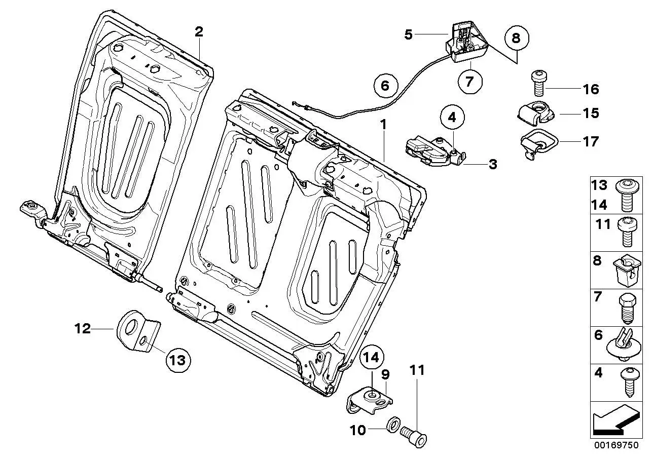 BMW Schloss links E60 E82 E90 E92 F06 F07 F10 F22 F30 F32 F44 F80
